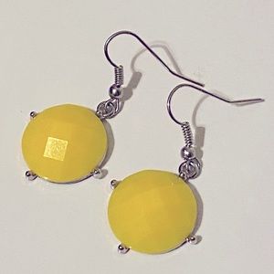 Yellow bubble Earrings.